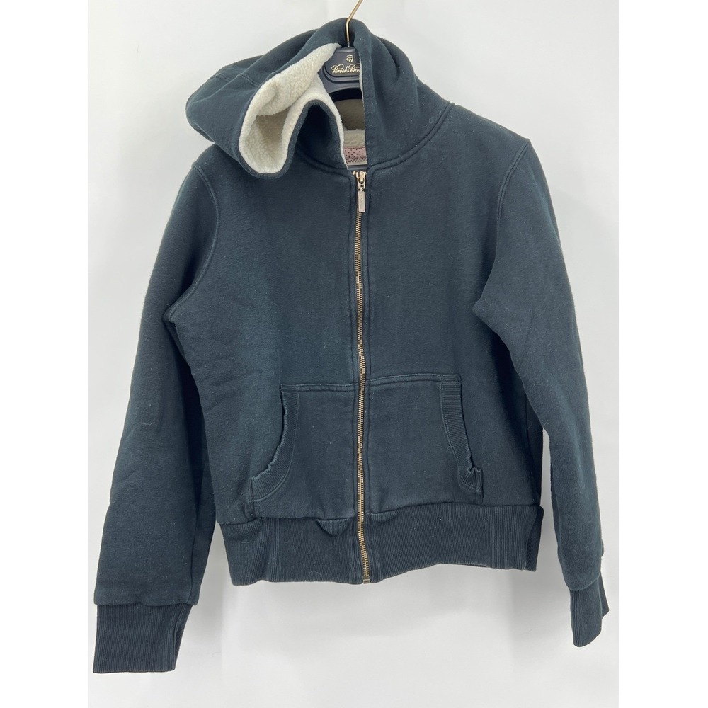 WeatherVane Kids Medium Blue Sherpa Lined Hoodie Cotton‎ Blend